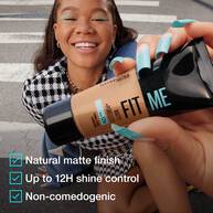 Maybelline Fit Me Matte  Poreless Medium Coverage Matte Blendable Normal To Oily Skin Foundation 102 Fair Ivory