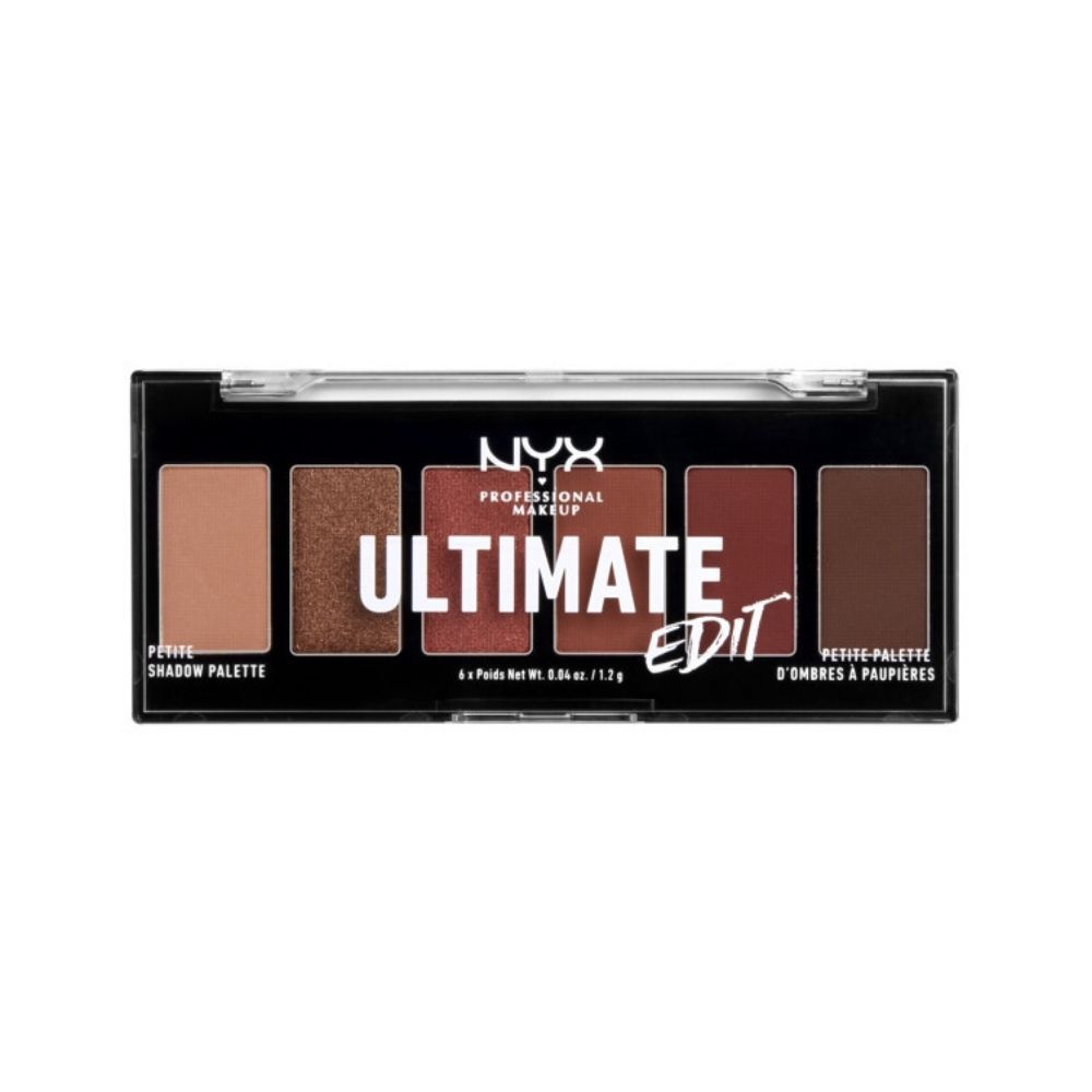 NYX Professional Makeup, Ultimate Edit Petite Shadow Palette - Shade Warm Neutrals