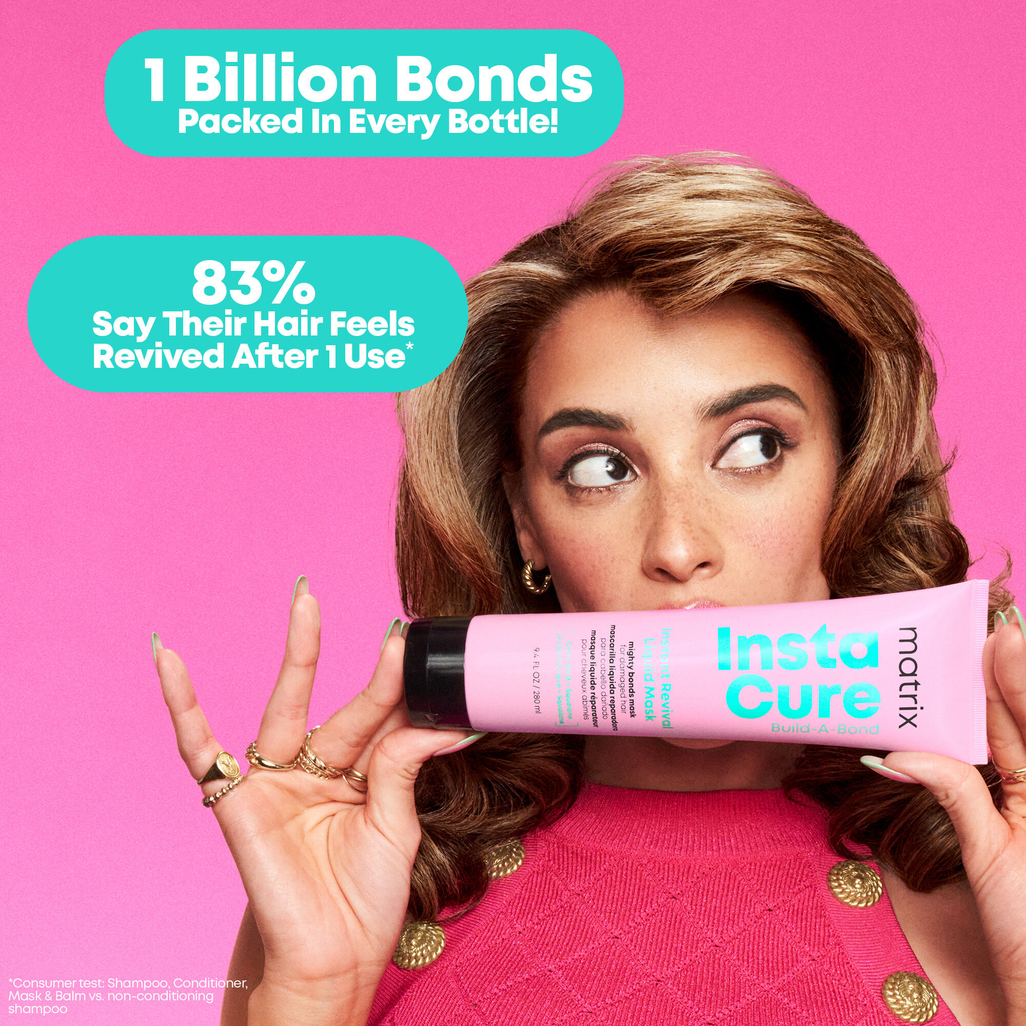 Matrix, Instacure, Build-A-Bond, Instant Revival Liquid Mask